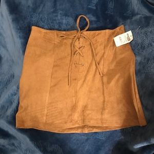 ❗️SOLD❗️NWT SUEDE MINI SKIRT